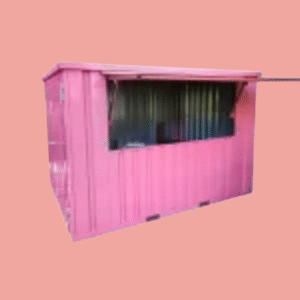 Conteneur Bar Démontable XL 4×3m Rose RAL3015